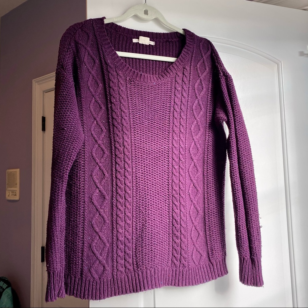 Thick Cable Knit Sweater